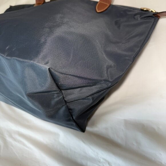 Longchamp Lepliage Blue Nylon Tote Shoulder Bag Foldable Design - Picture 11 of 16